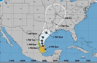 Potencial ciclón tropical Seis se acerca a la costa de Tamaulipas: Conagua