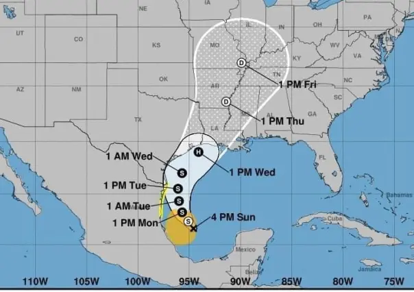 Potencial ciclón tropical Seis se acerca a la costa de Tamaulipas: Conagua