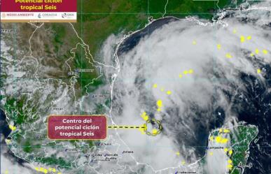Anuncian potencial ciclón tropical en el Golfo de México