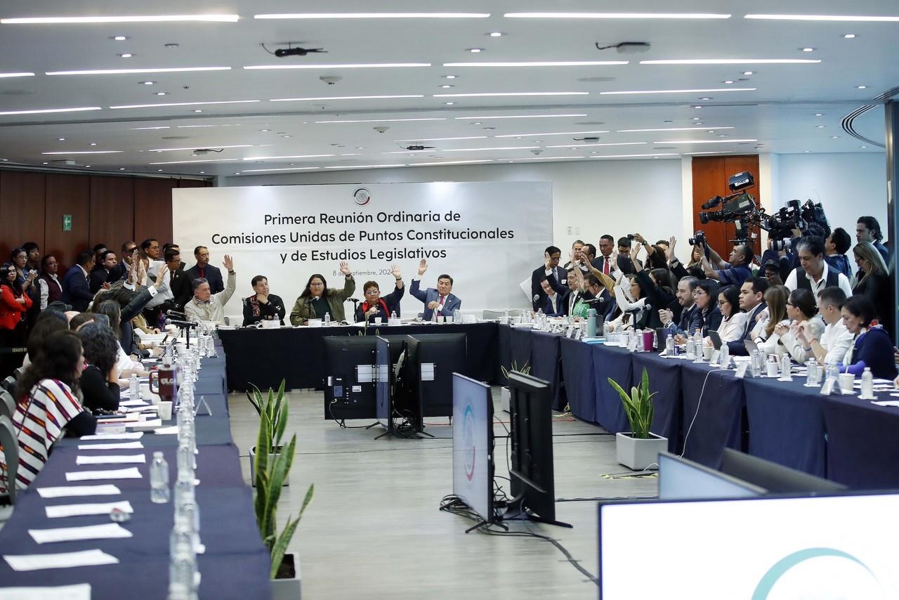 Avalan en lo general a la reforma al Poder Judicial. Foto. Senado de la República