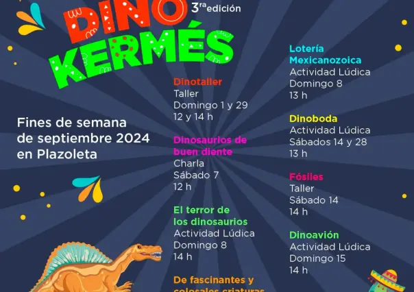 ¿Conviviendo con Dinosaurios? Conoce la Dinokermés en la CDMX