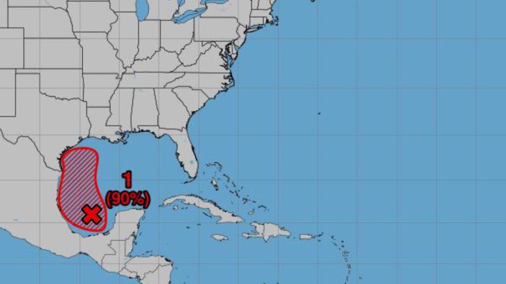 Se eleva a 90 por ciento probabilidad de formación de tormenta en el Golfo