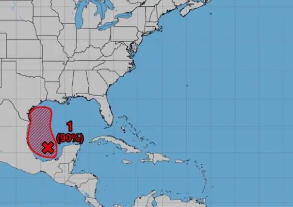 Se eleva a 90 por ciento probabilidad de formación de tormenta en el Golfo