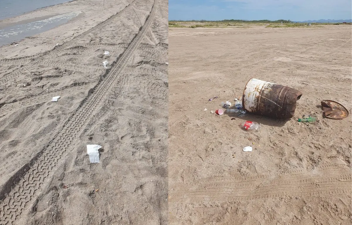 Denuncian acumulación de basura en playa El Comitán