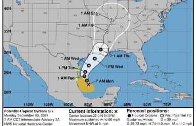 Potencial ciclón tropical 6 afectará el norte de México