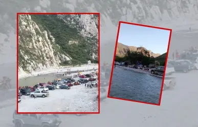 ¿Nueva playa para los regios?, personas disfrutan de La Huasteca (VIDEO)