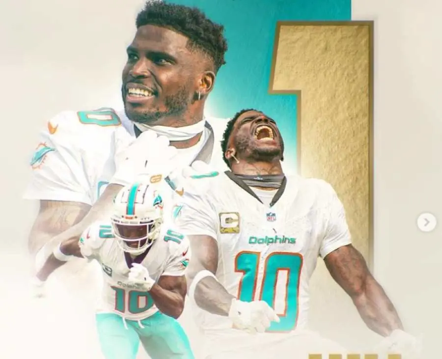 Arrestan a Tyreek Hill, estrella de los Dolphins cerca del estadio de Miami