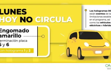 Así funciona el programa Hoy No Circula este 9 de septiembre