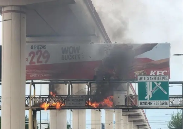 Incendia persona en situación de calle puente peatonal de Félix U. Gómez