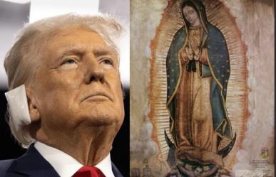 Trump felicita a la virgen María y usa imagen de Virgen de Guadalupe