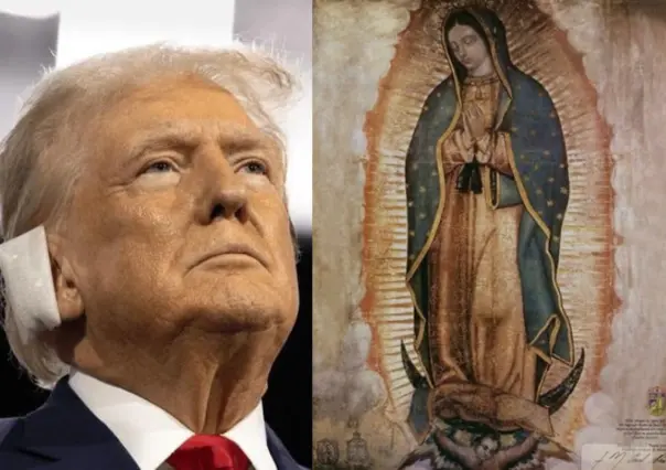 Trump felicita a la virgen María y usa imagen de Virgen de Guadalupe