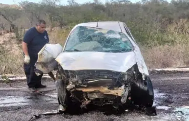 Una persona herida en volcadura en la carretera La Paz - Los Planes