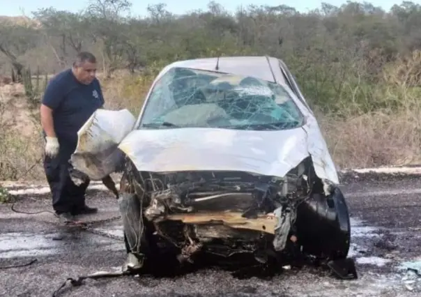 Una persona herida en volcadura en la carretera La Paz - Los Planes