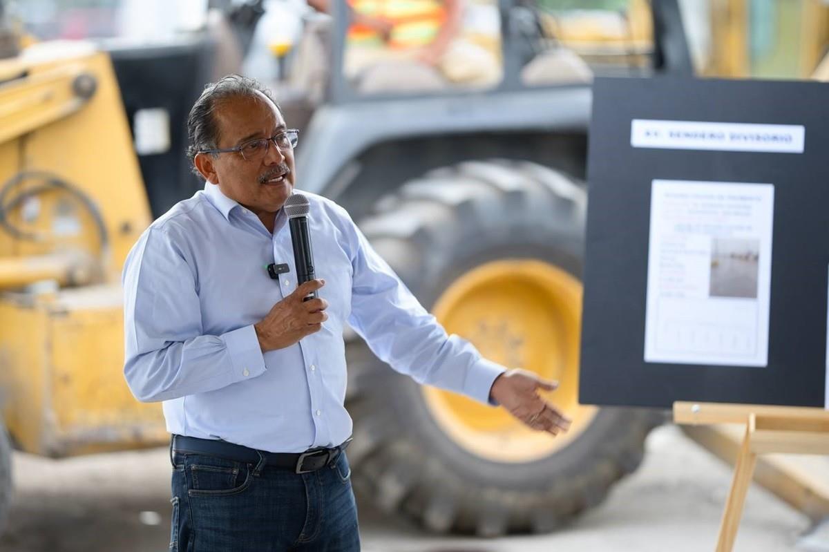 Andrés Mijes arranca modernización de la avenida Sendero Divisorio Norte