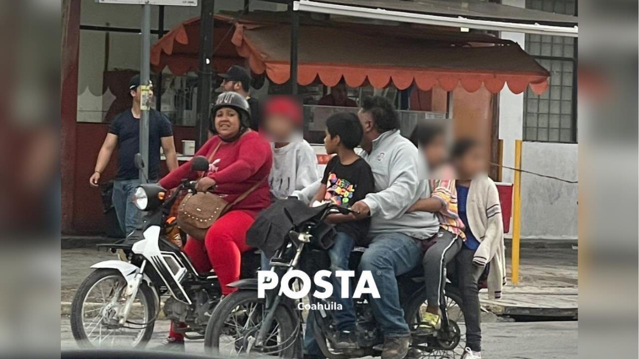 Exceso de pasajeros sobre blvd. de Saltillo / Foto: Leslie Delgado