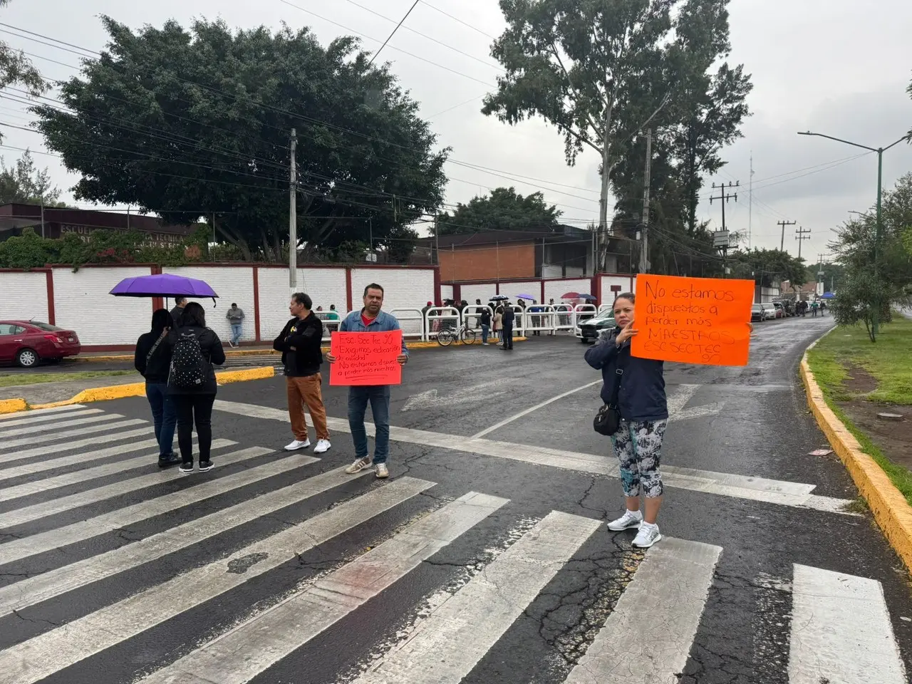 Bloqueo de vialidades en la GAM. Foto: Ramón Ramírez