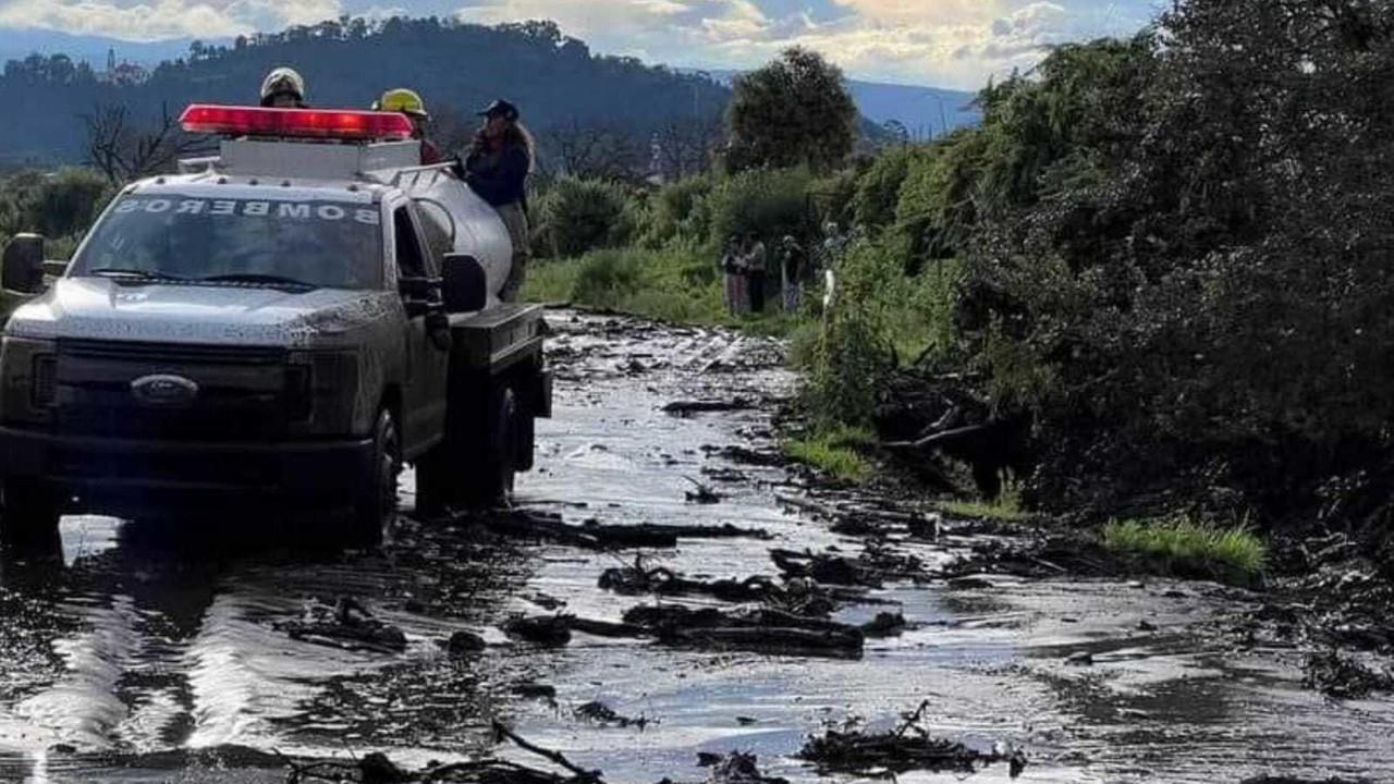 En Amecameca las autoridades municipales activaron el plan d emergencia por la inundación. Foto: Cortesía