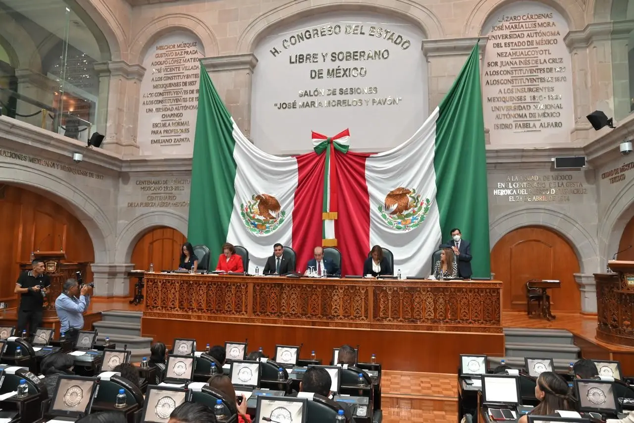 La reforma judicial se aprobó con 54 votos a favor, 20 en contra y una abstención. Foto: Congreso de Edomex