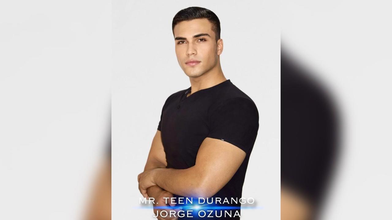 Jorge Ozula representará a Durango en Mr. Teen México. Foto: Especial.