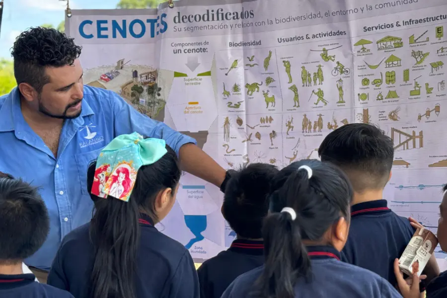 Sensibilizan a niños y niñas para el cuidado y preservación de los cenotes