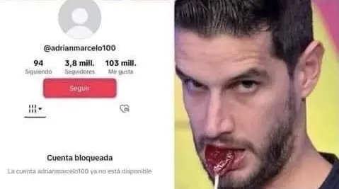 TikTok bloquea cuenta de Adrián Marcelo con más de 3 millones de seguidores Foto: Redes Sociales