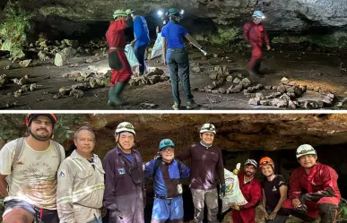 Jornada de limpieza y saneamiento de la cueva Chacxix en Maxcanú