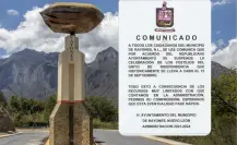 Zaragoza y Rayones suspenden la ceremonia del Grito