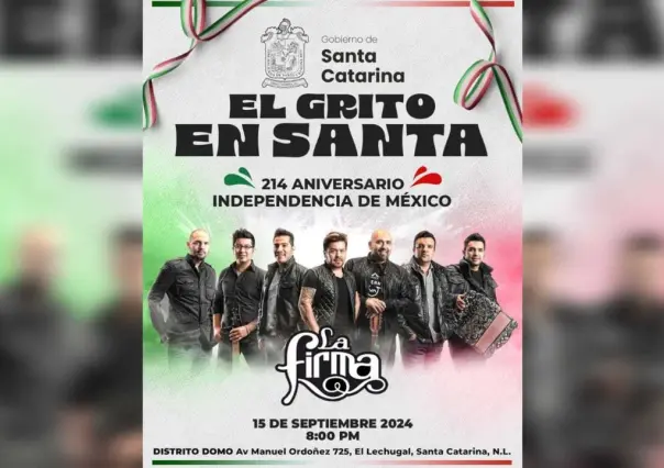 Santa Catarina celebrará las fiestas patrias con La Firma y Erik Joao