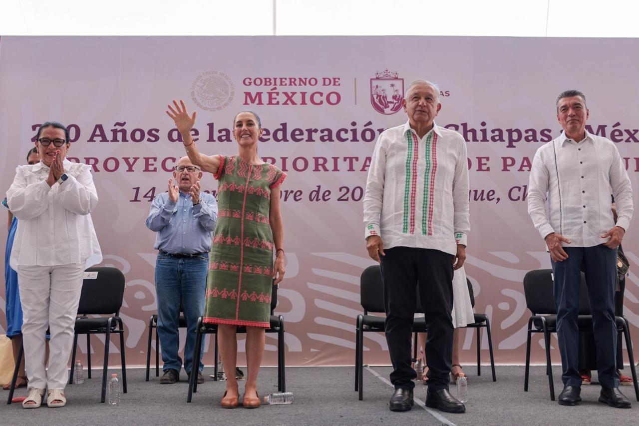 Claudia Sheinbaum celebró la aprobación de la reforma al Poder Judicial en Chiapas. Foto. Cortesía