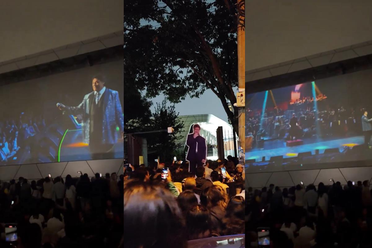 Concierto de Juan Gabriel en la Cineteca Nacional.    Foto: Captura de pantalla