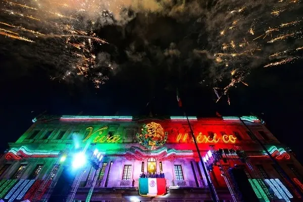 Celebración del grito en Saltillo. Foto de redes sociales.