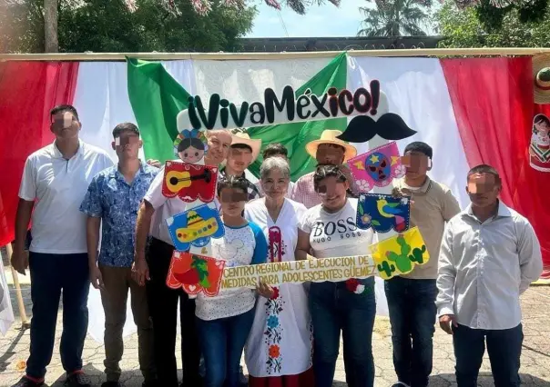 Adolescentes en internamiento celebran independencia de México