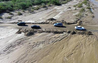Reinician labores de limpieza en camino de desviación a La Ribera tras Ileana