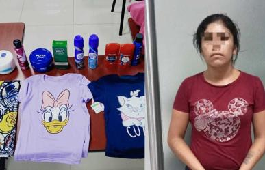 Mujer fue detenida por intentar robar en un centro comercial