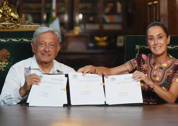 AMLO firma decreto de reforma al Poder Judicial junto a Claudia Sheinbaum