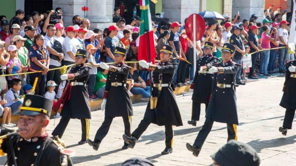 ¿A qué hora comienza el desfile del 16 de septiembre en Mérida?