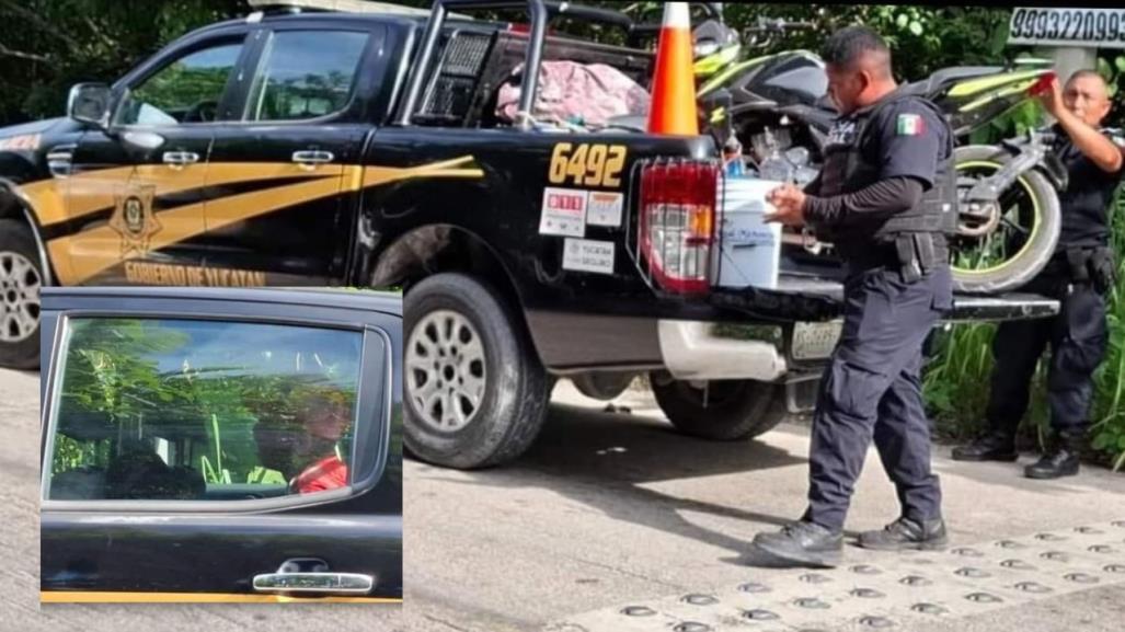 Detienen a dos Motociclistas con droga en carretera costera de Yucatán