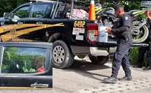 Detienen a dos Motociclistas con droga en carretera costera de Yucatán