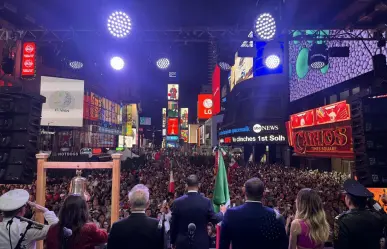 Mexicanos celebran Grito de Independencia en Times Square, Nueva York