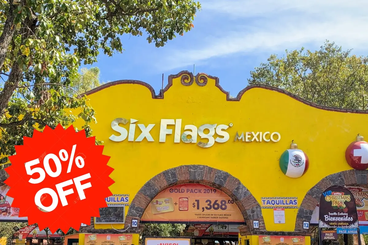 Entrada de Six Flags México.    Foto: Especial