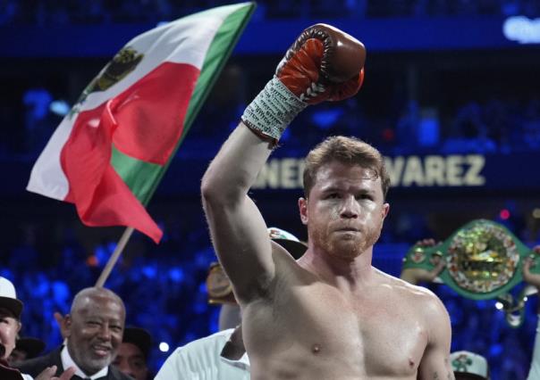 Canelo Álvarez vence a Edgar Berlanga en el estadio T-Mobile Arena de Las Vegas