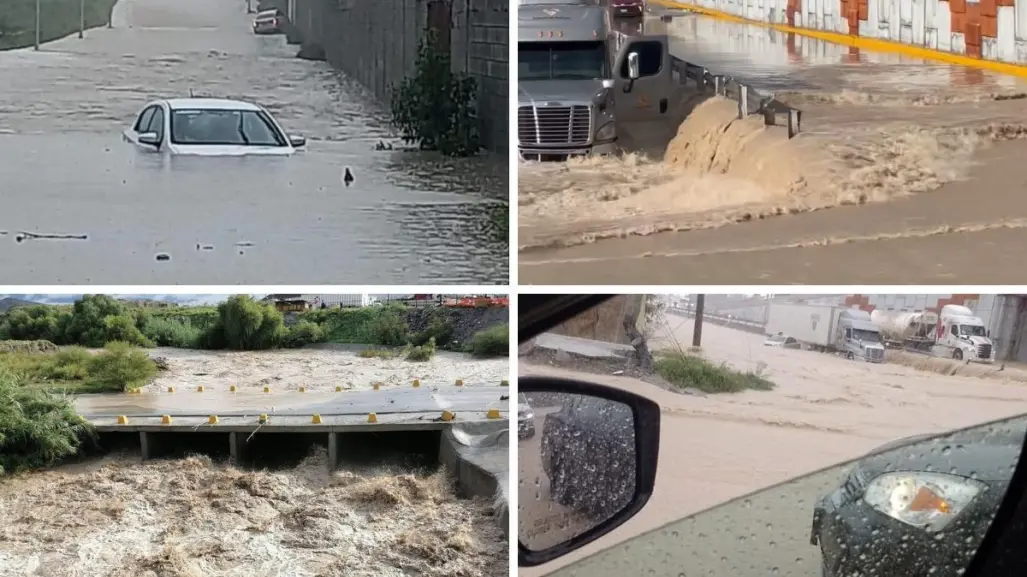 Cierran vialidades en Ramos Arizpe por lluvias; piden tomar precauciones