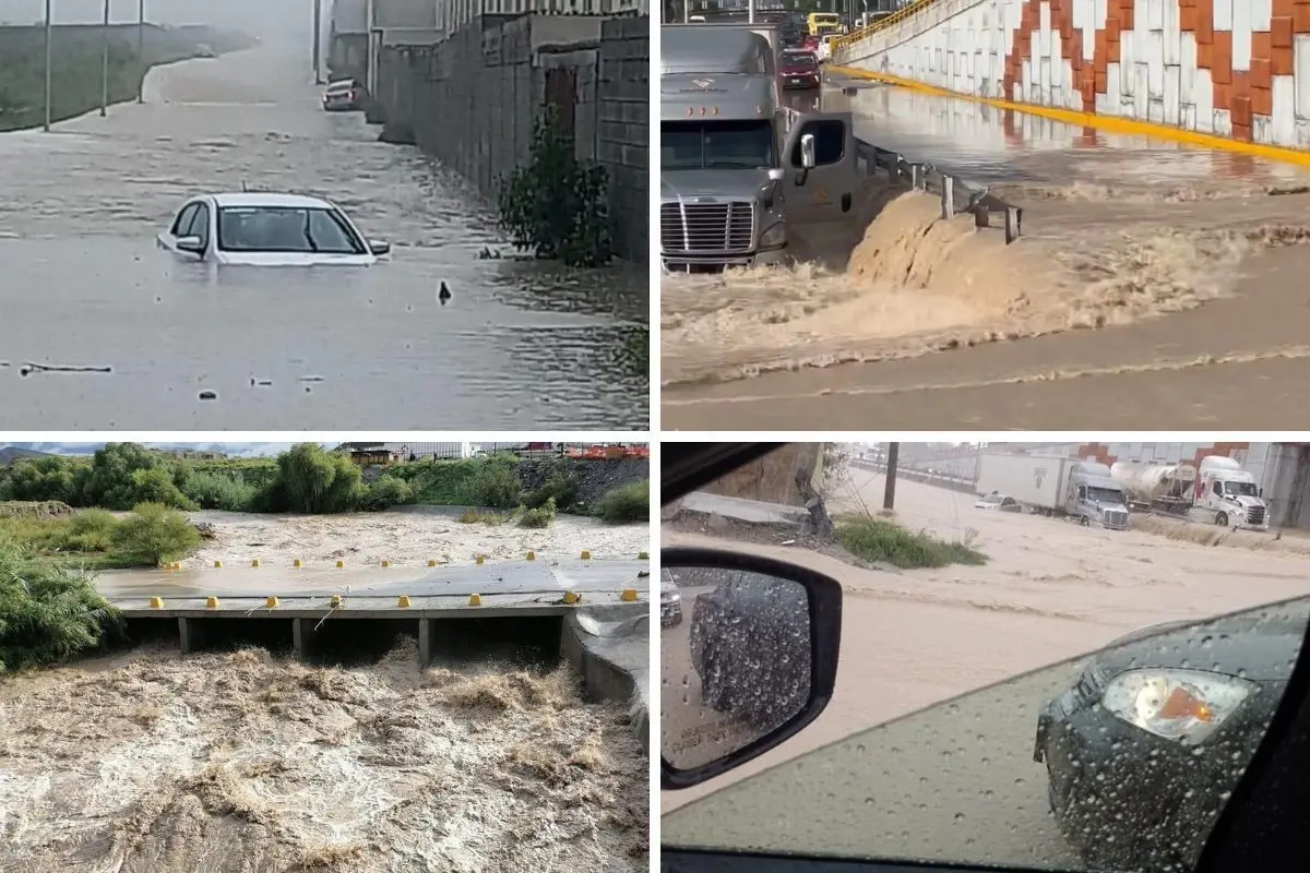 Inundaciones en Ramos Arizpe. Foto de redes.