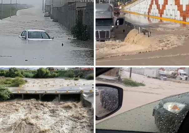 Cierran vialidades en Ramos Arizpe por lluvias; piden tomar precauciones