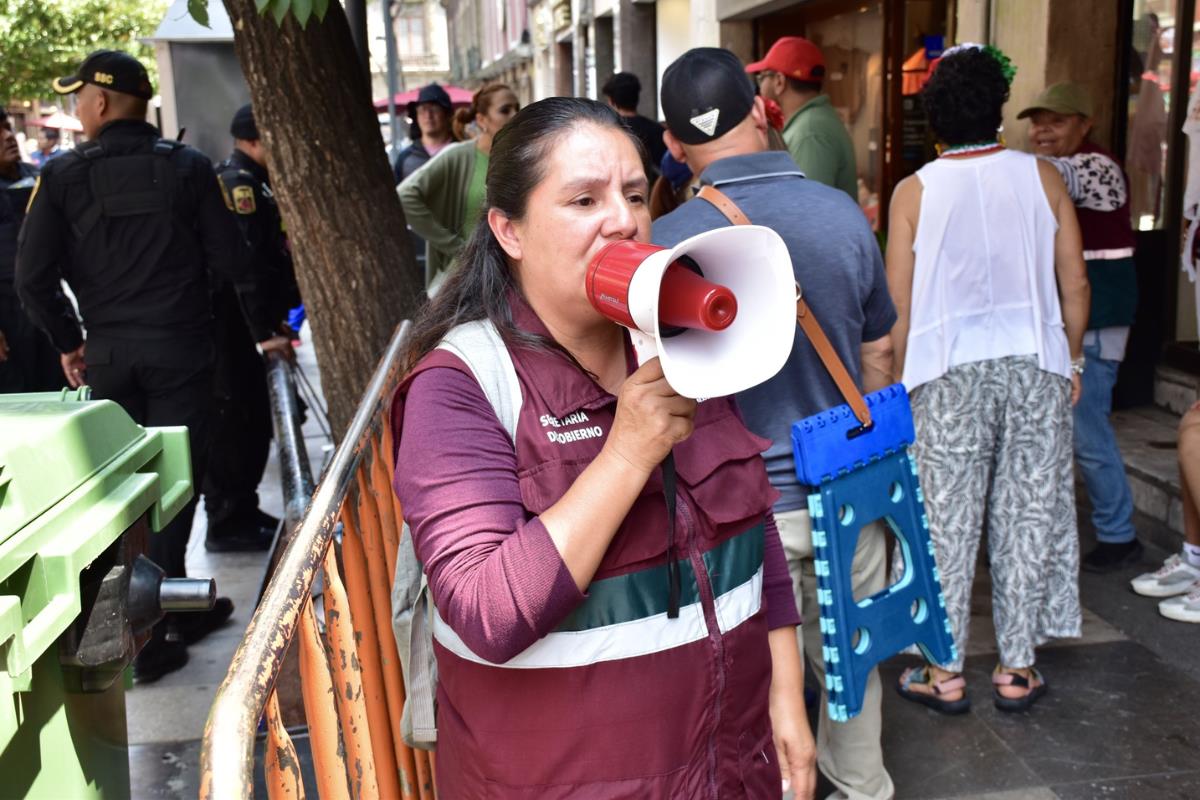 Festejos en el Zócalo Capitalino. Créditos: X @SeGobCDMX.