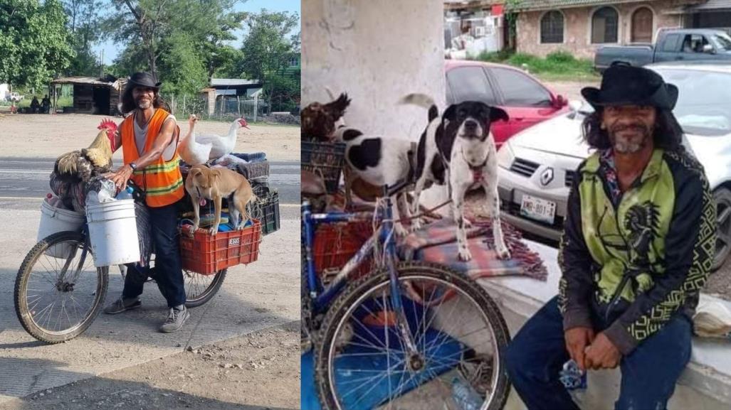 Señor de los Patos: Recorre México en bicicleta con sus animales desde Yucatán