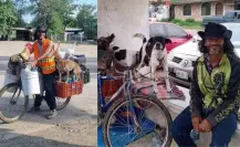 Señor de los Patos: Recorre México en bicicleta con sus animales desde Yucatán