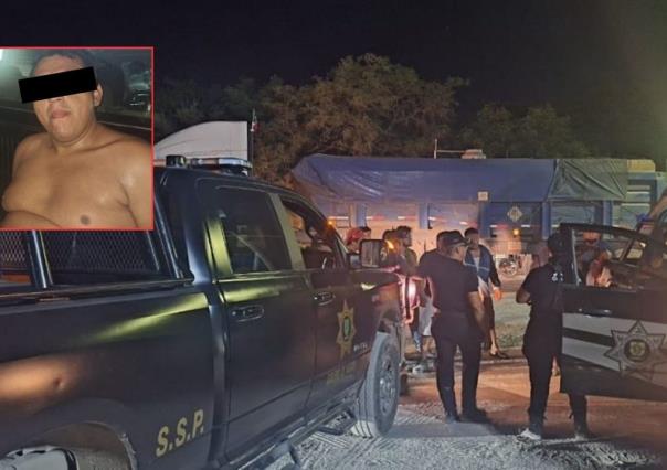 Detienen a trailero por amenazas y portación de machete en Umán