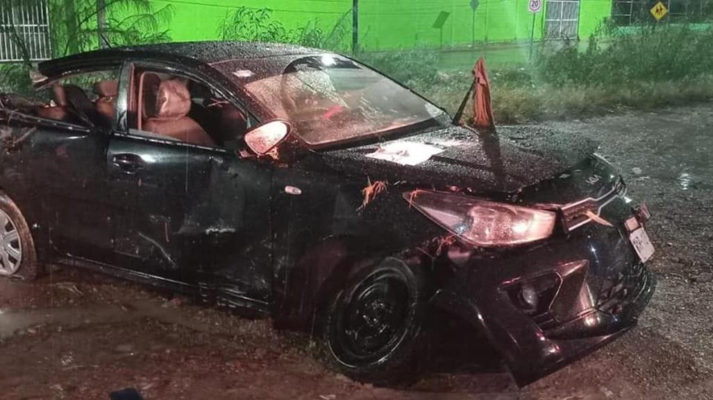 Muere hombre al ser arrastrado por la corriente en su auto en Nuevo Laredo