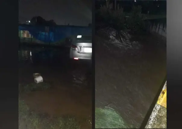 Lluvias intensas provocan deslave y desbordamiento de río en Xonacatlán